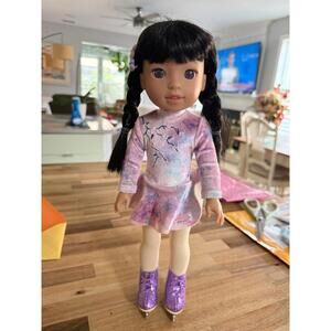 American Girl of the Year 2022 Gwynn Tan Corinne’s Lil Sister Wellie Wisher
